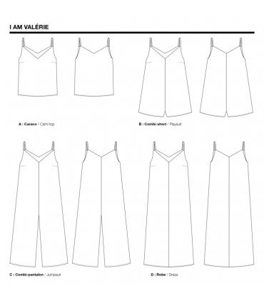 I AM PATTERN : Combi/Pantalon VALÉRIE