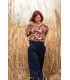 ÉGLANTINE ET ZOÉ : Jacquard de Viscose STRELI Bleu Marine