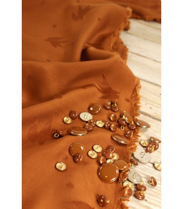 ÉGLANTINE ET ZOÉ : Jacquard de Viscose STRELI Caramel
