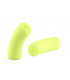 Perles acryliques Gros Tube Mat - JAUNE FLUO
