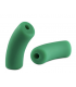 Perles acryliques gros tube mat - VERT GAZON