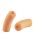 Perles acryliques gros tube mat - MANDARINE