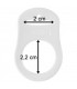 Support tétine en silicone Blanc