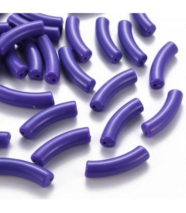 Perles acryliques Tube - VIOLET