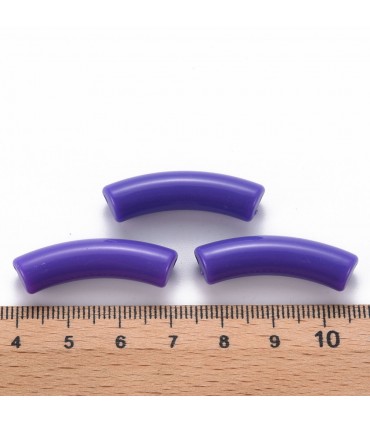 Perles acryliques Tube - VIOLET