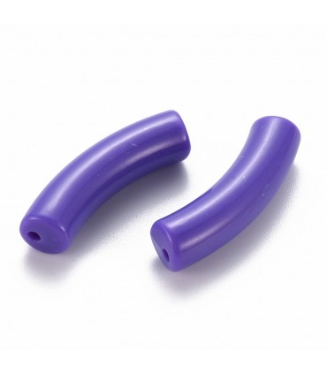 Perles acryliques Tube - VIOLET