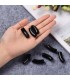 Perles acryliques Gros Tube NOIR