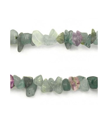Perles chapelet coquillage chips - vert