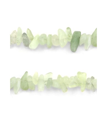 Perles chapelet coquillage chips - vert clair