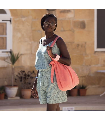 SEE YOU AT SIX : Lin Viscose Leaf Shelter - Vert Surf