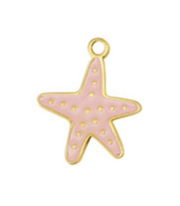 Pendentif en acier inoxydable Étoile de mer DORÉ ROSE