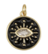 Pendentif oeil porte-bonheur DORÉ NOIR