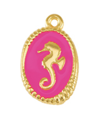 Pendentif hippocampe DORÉ ROSE