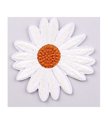 Thermocollant - Petite pâquerette Vert et Blanc