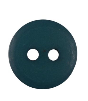 Bouton Couture Polyester Mat 10mm BLEU CANARD