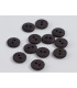 Bouton Couture Polyester Mat 10mm BRUN