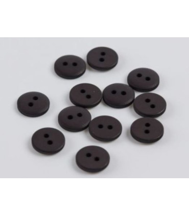Bouton Couture Polyester Mat 10mm BRUN