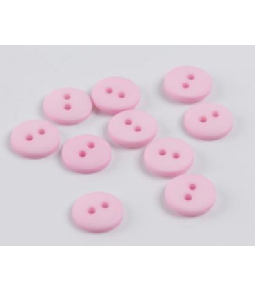 Bouton Couture Polyester Mat 10mm ROSE CLAIR