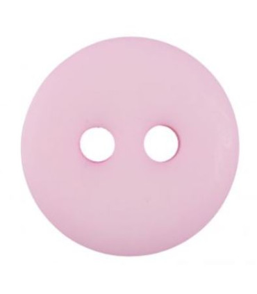 Bouton Couture Polyester Mat 10mm ROSE CLAIR