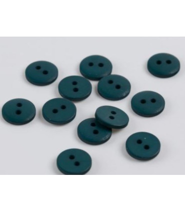 Bouton Couture Polyester Mat 12mm BLEU CANARD