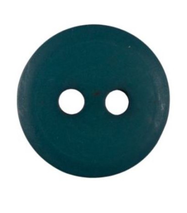 Bouton Couture Polyester Mat 12mm BLEU CANARD