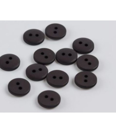 Bouton Couture Polyester Mat 12mm BRUN