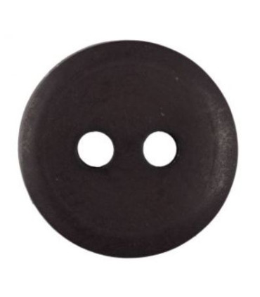 Bouton Couture Polyester Mat 12mm BRUN