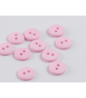 Bouton Couture Polyester Mat 12mm ROSE CLAIR
