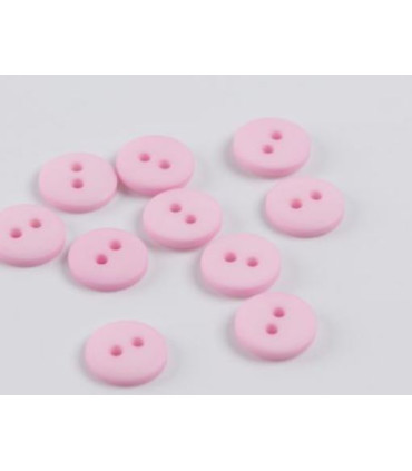 Bouton Couture Polyester Mat 12mm ROSE CLAIR