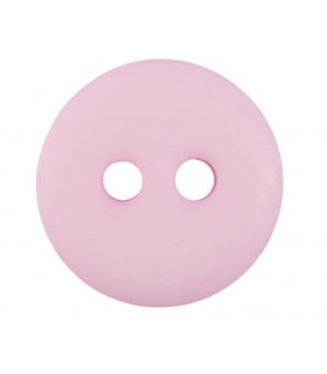 Bouton Couture Polyester Mat 12mm ROSE CLAIR