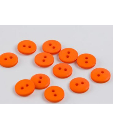 Bouton Couture Polyester Mat 12mm ORANGE