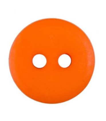 Bouton Couture Polyester Mat 12mm ORANGE