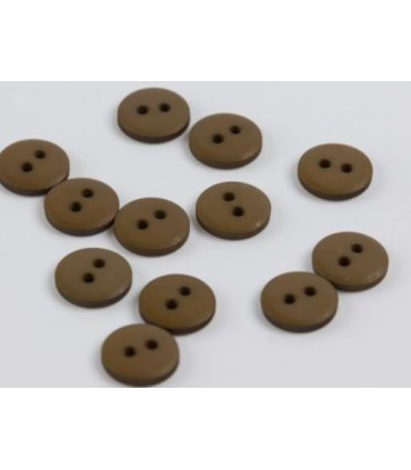 Bouton Couture Polyester Mat 12mm KAKI