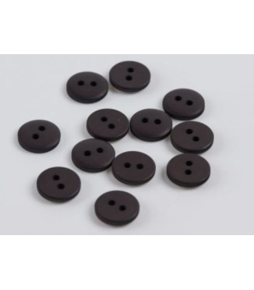Bouton Couture Polyester Mat 14mm BRUN