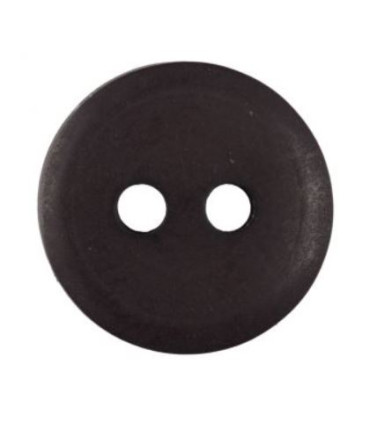 Bouton Couture Polyester Mat 14mm BRUN