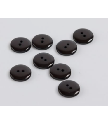 Bouton Couture Polyester Brillant 10mm BRUN