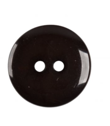 Bouton Couture Polyester Brillant 10mm BRUN