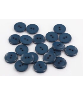 Bouton Couture Polyester Brillant 10mm BLEU INDIGO
