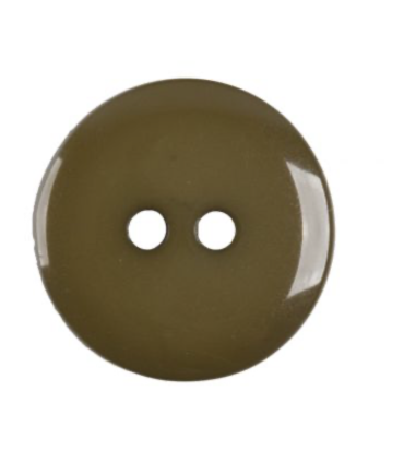 Bouton Couture Polyester Brillant 10mm KAKI