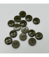 Bouton Couture Polyester Brillant 10mm KAKI
