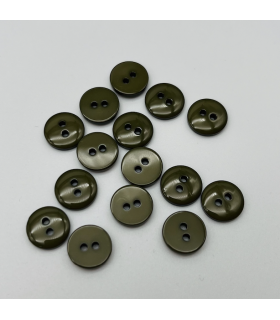 Bouton Couture Polyester Brillant 10mm KAKI