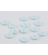 Bouton Couture Polyester Brillant 10mm BLEU CIEL