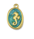 Pendentif hippocampe DORÉ BLEU
