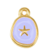 Pendentif étoile de mer DORÉ LILAS