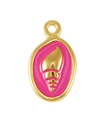 Pendentif coquillage DORÉ ROSE