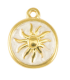 Pendentif soleil DORÉ BLANC