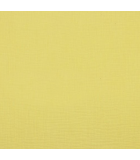 DOUBLE GAZE de coton - JAUNE - GOTS
