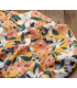 Viscose stretch fleuri ORANGE