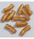 Perles acryliques Gros Tube - GLITTER OR
