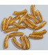 Perles acryliques Tube - GLITTER OR